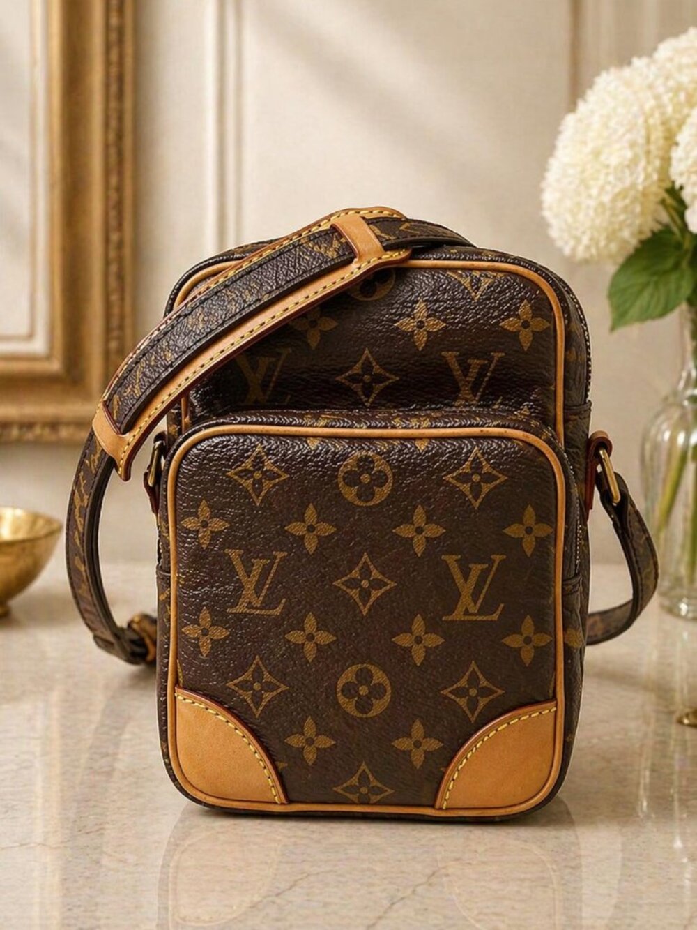 Authentic Louis Vuitton Amazon Brown Monogram Crossbody 147-112025-3981171